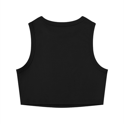 Fuck La Migra Women's Tight Crewneck Crop Tank Top
