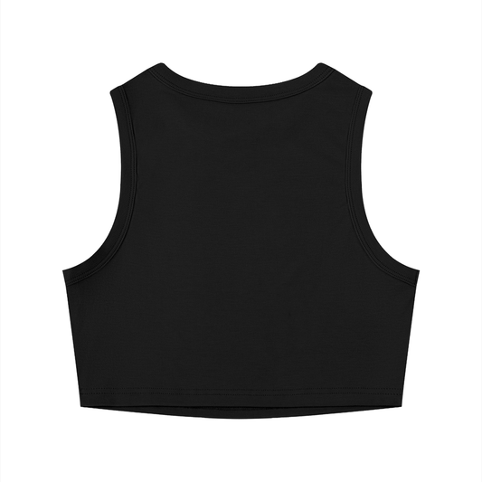 Fuck La Migra Women's Tight Crewneck Crop Tank Top