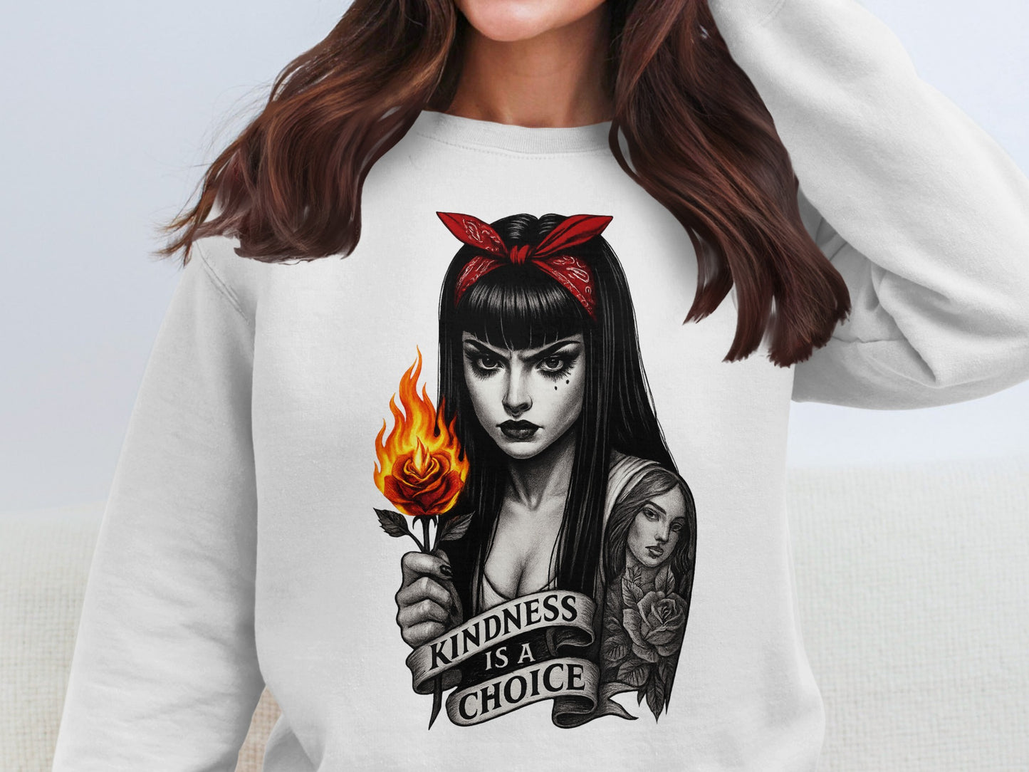 Kindness Is A Choice Artwork Graphic Sweatshirt Product
