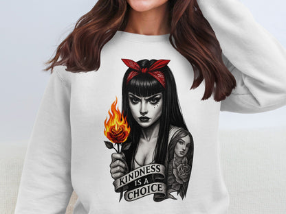 Kindness Is A Choice Artwork Graphic Sweatshirt Product