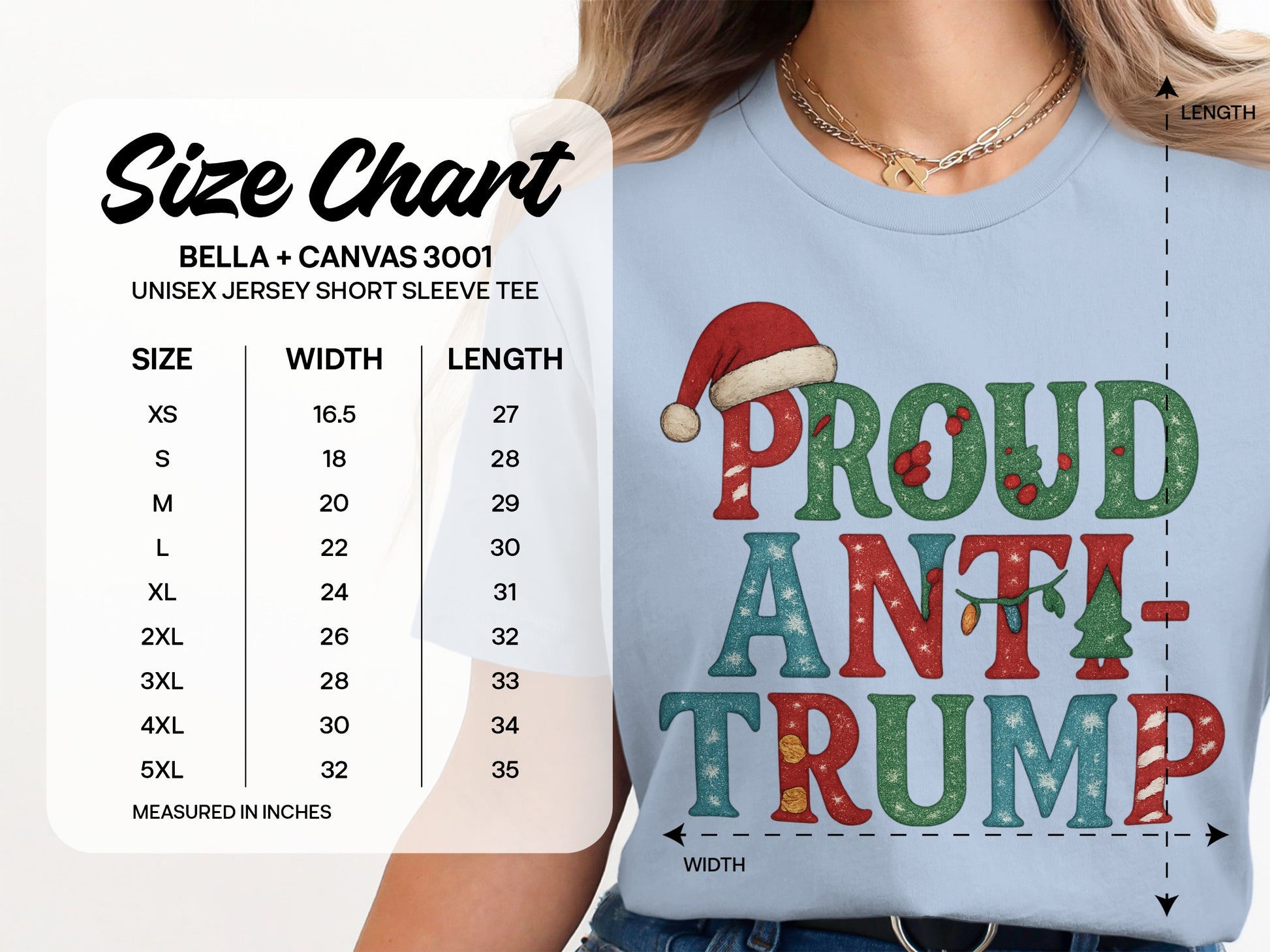 Proud Anti Trump Graphic Tee Unisex Shirt Holiday Theme