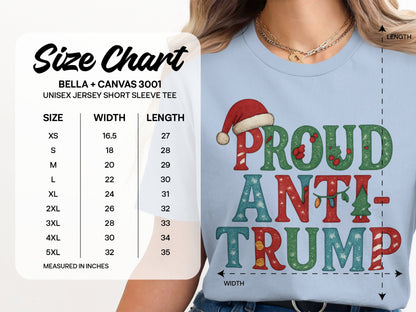 Proud Anti Trump Graphic Tee Unisex Shirt Holiday Theme