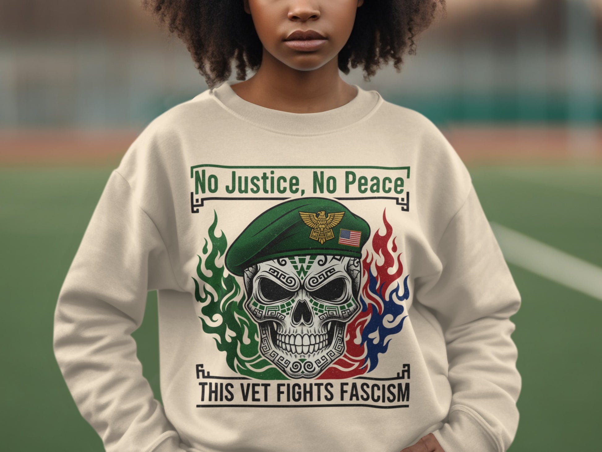 No Justice No Peace This Vet Fights Fascism sweatshirt
