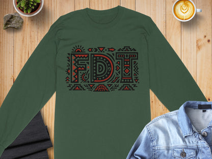 Geometric FDT Graphic Long Sleeve Shirt Product