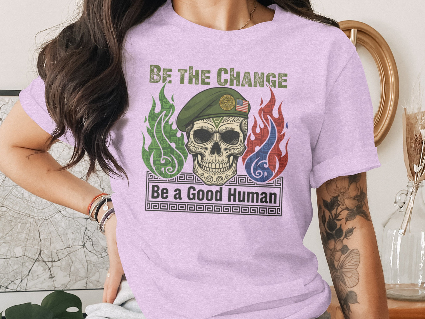Be The Change Be a Good Human Graphic T-Shirt