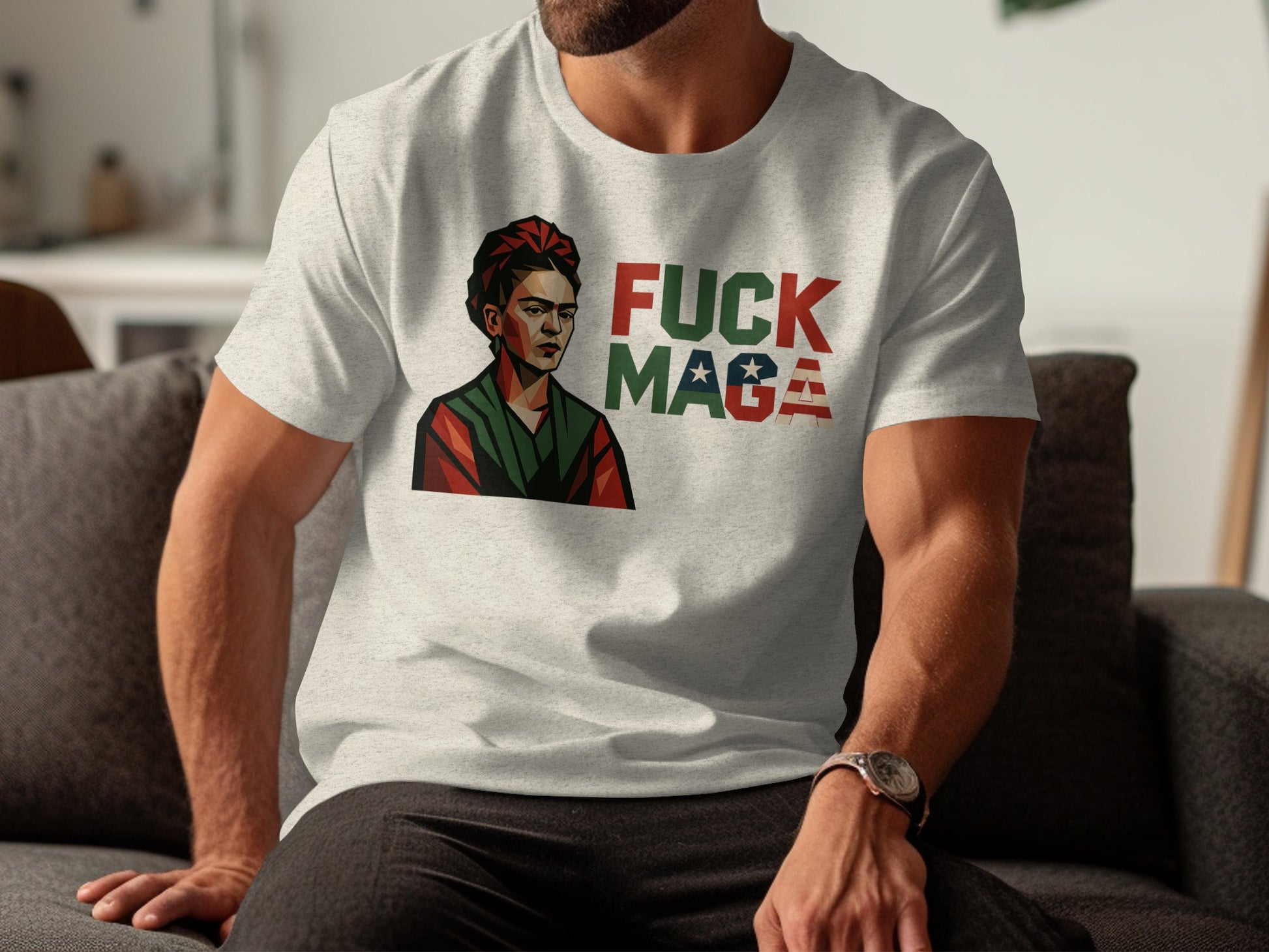 Bold Statement Fuck MAGA Graphic Tee Shirt product
