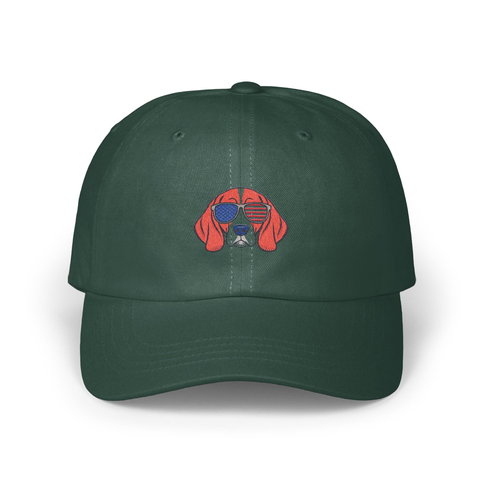 Cool Dog Wearing Sunglasses Green Fashion Cap product