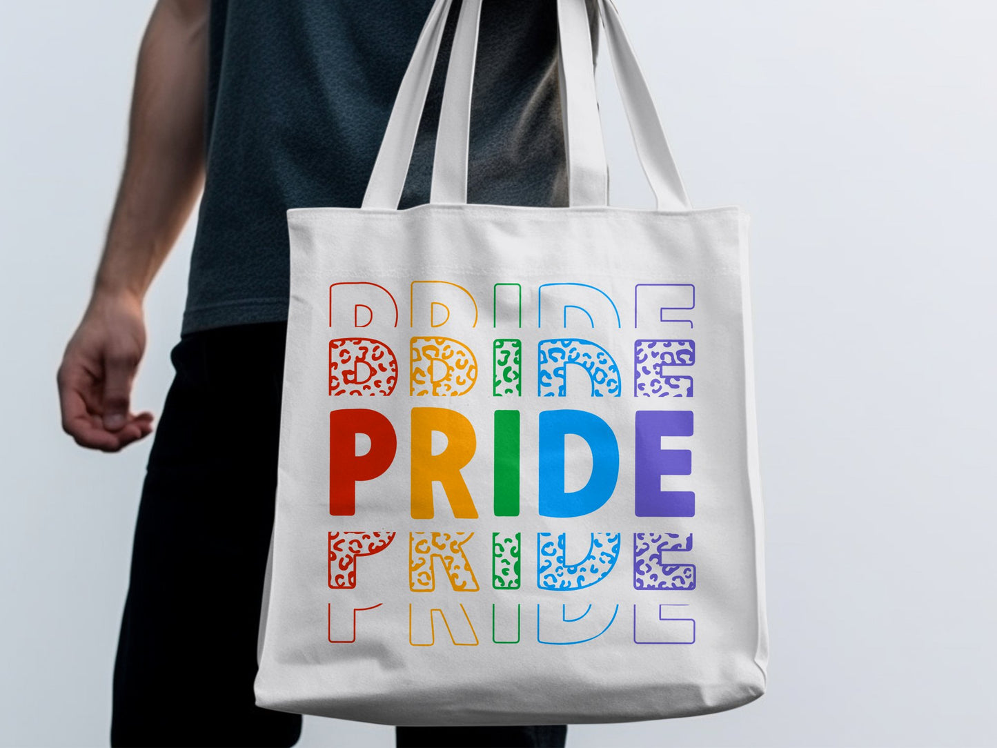 Colorful Pride Design Large Carryall Tote Bag product