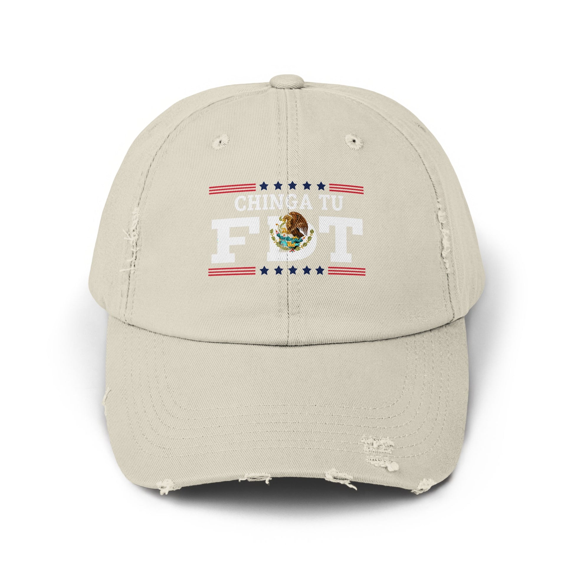 Chinga Tu F*** Hat with Distressed Style Cap product type