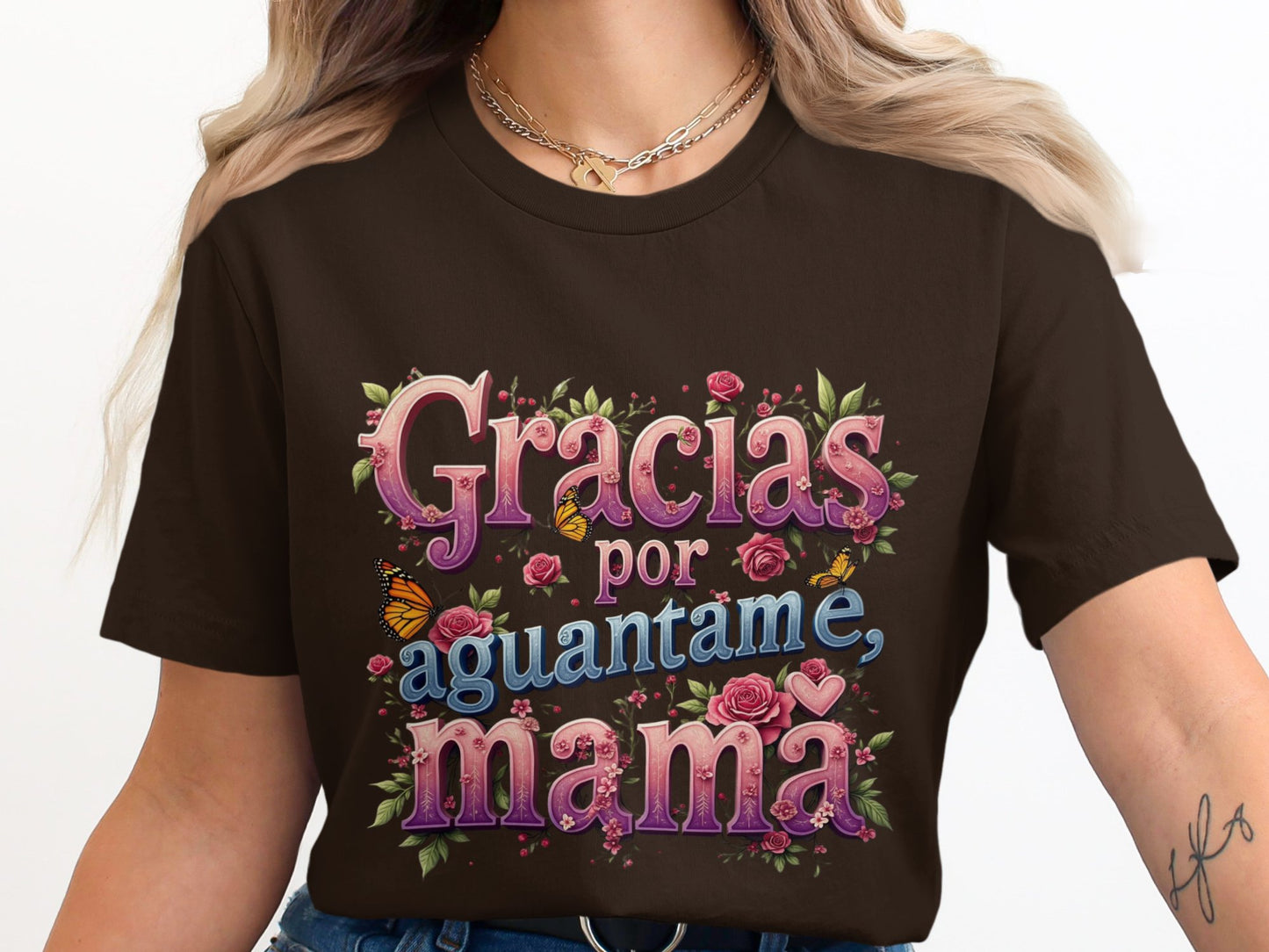 Gracias por aguantarme mamá floral print product