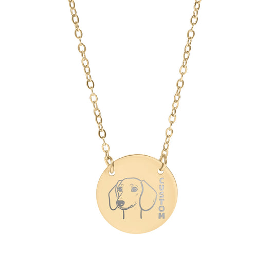 Dog Portrait Custom or Personalized Necklace Great Gift