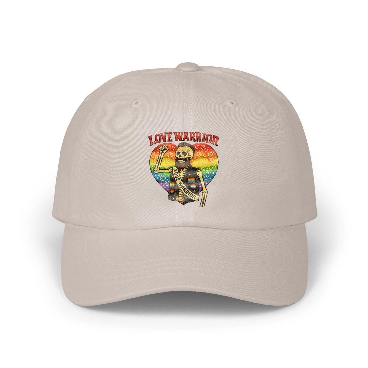 Love Warrior with Colorful Heart Embroidered Hat product