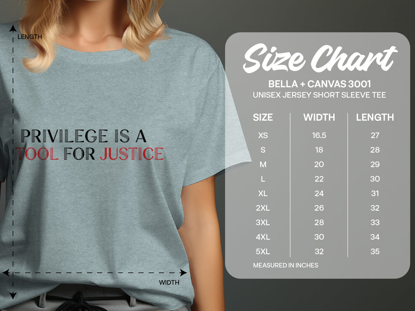 Privilege Is A Tool For Justice T-shirt