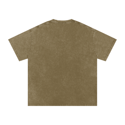 FDT Anti trump vintage style tee, great quality |Snow Washed Oversized Cotton T-Shirt