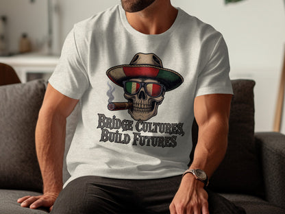 Bridge Cultures Build Futures Skull Graphic product type