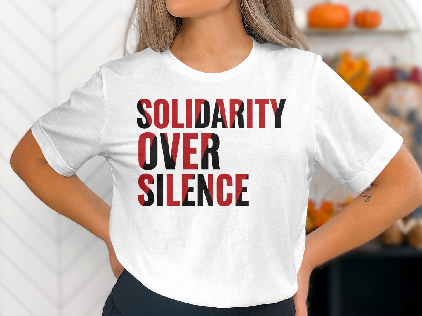 Solidarity Over Silence Statement T-shirt
