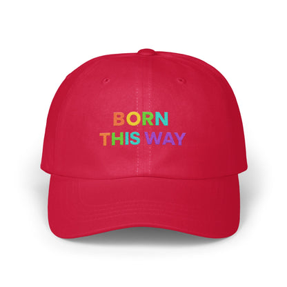 Born This Way Rainbow Text Red Hat product