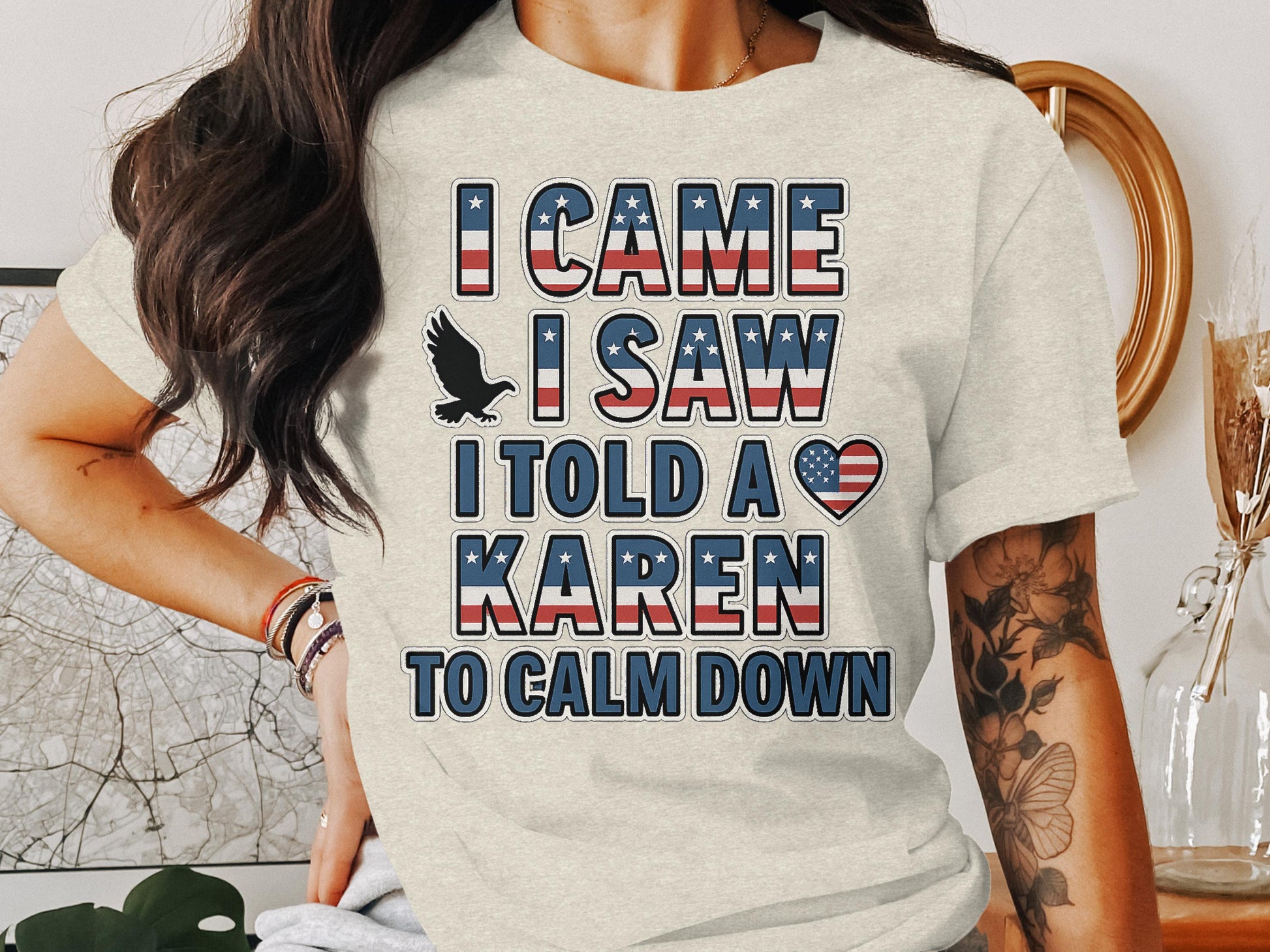 I Came I Saw I Told A Karen To Calm Down Shirt Product