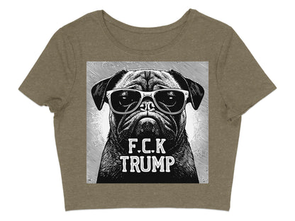 F C K Trump Graphic Pug T Shirt Statement product