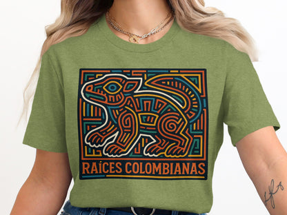 Raices Colombianas Graphic Tee Vibrant Design product