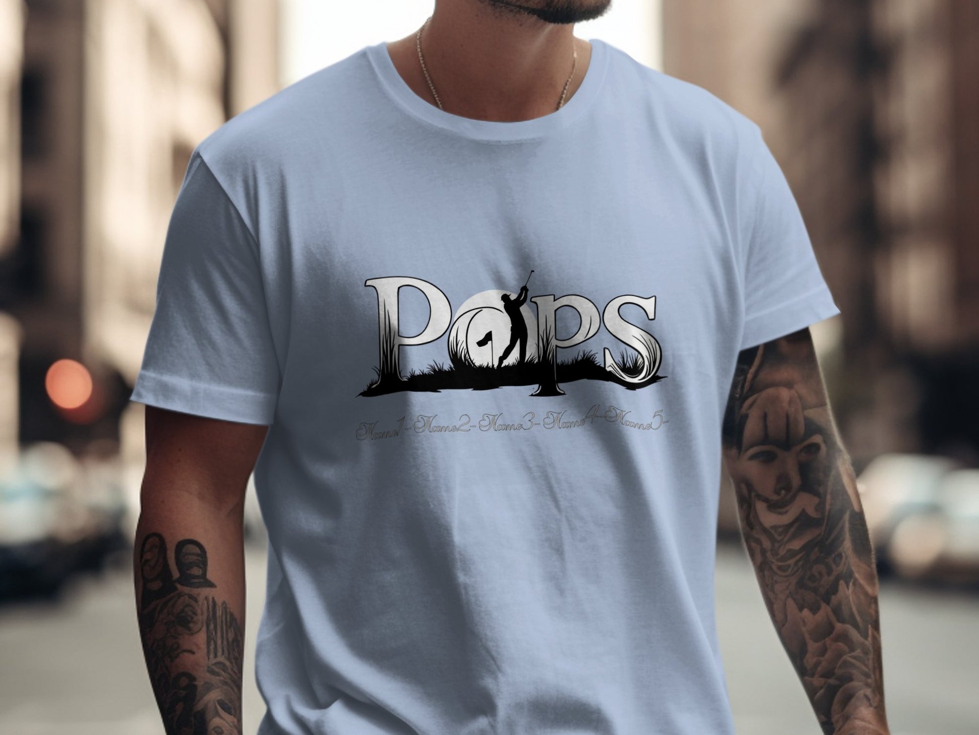 Unique Pops Design Graphic Tee Shirt Product