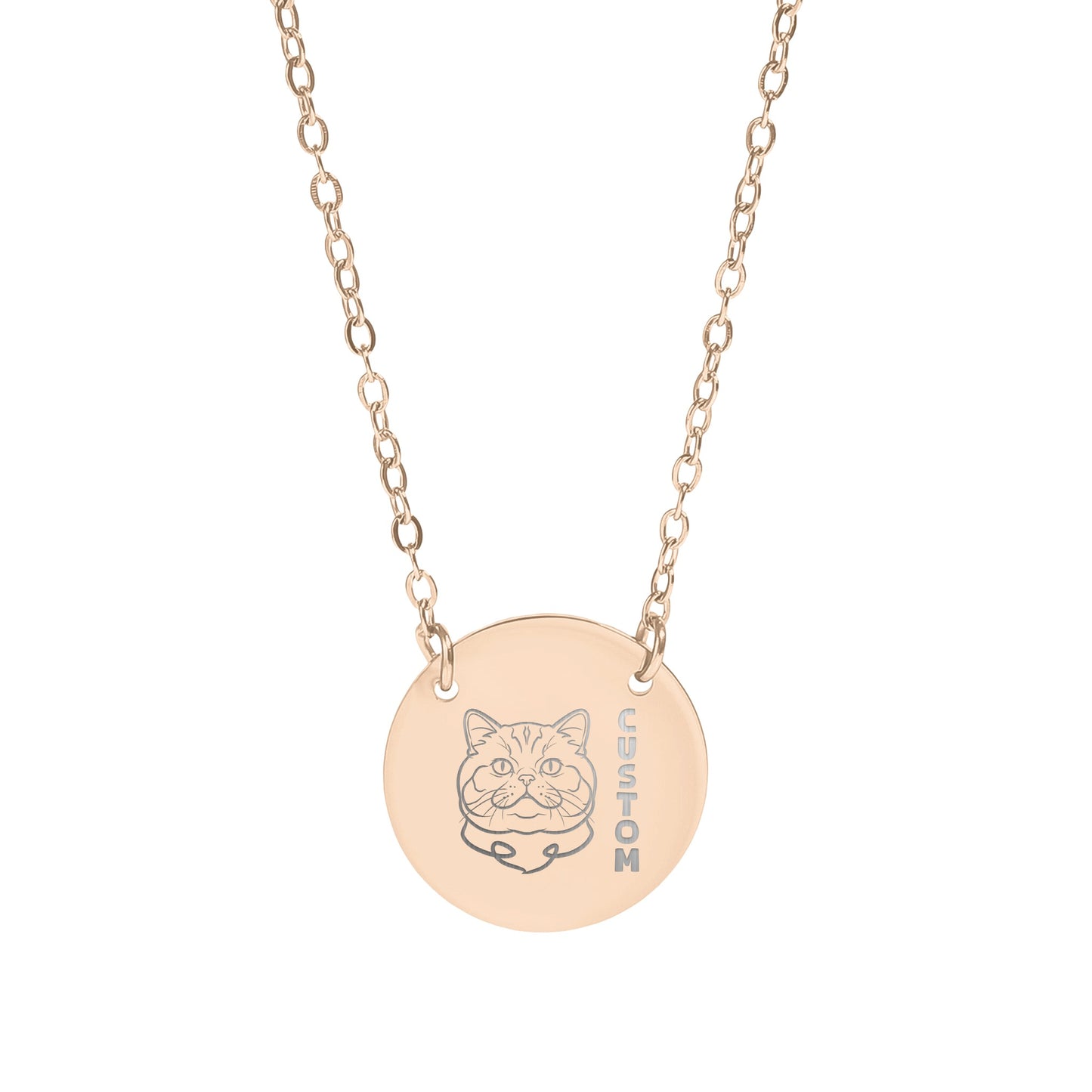 Custom Cat Design Personalized Necklace with Unique Style