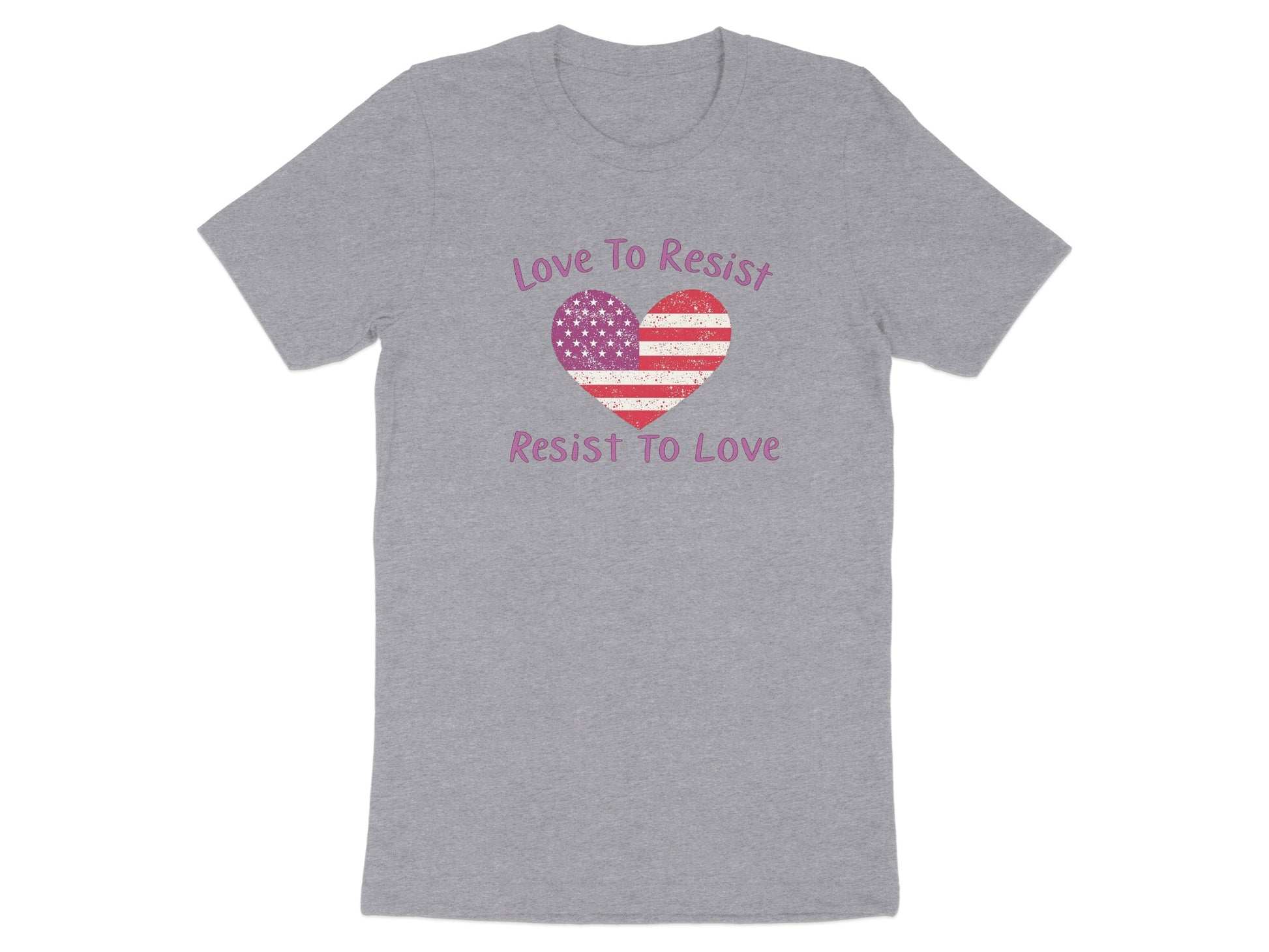 Love To Resist Resist To Love Heart T-Shirt