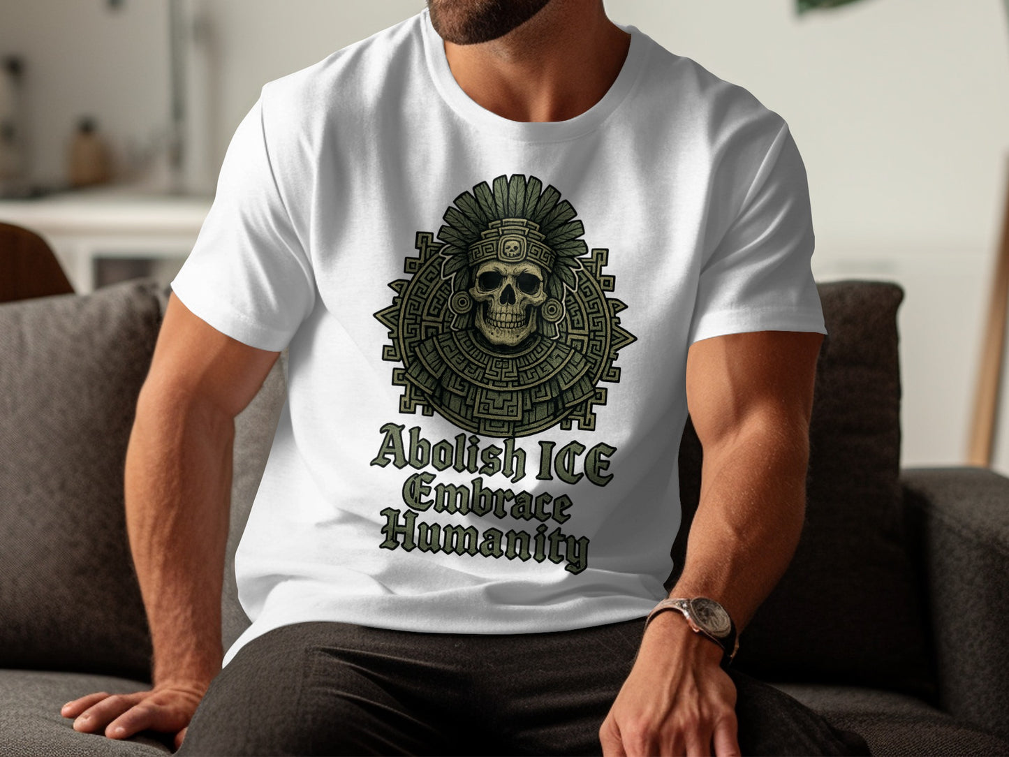 Abolish ICE Embrace Humanity Graphic T-Shirt Product