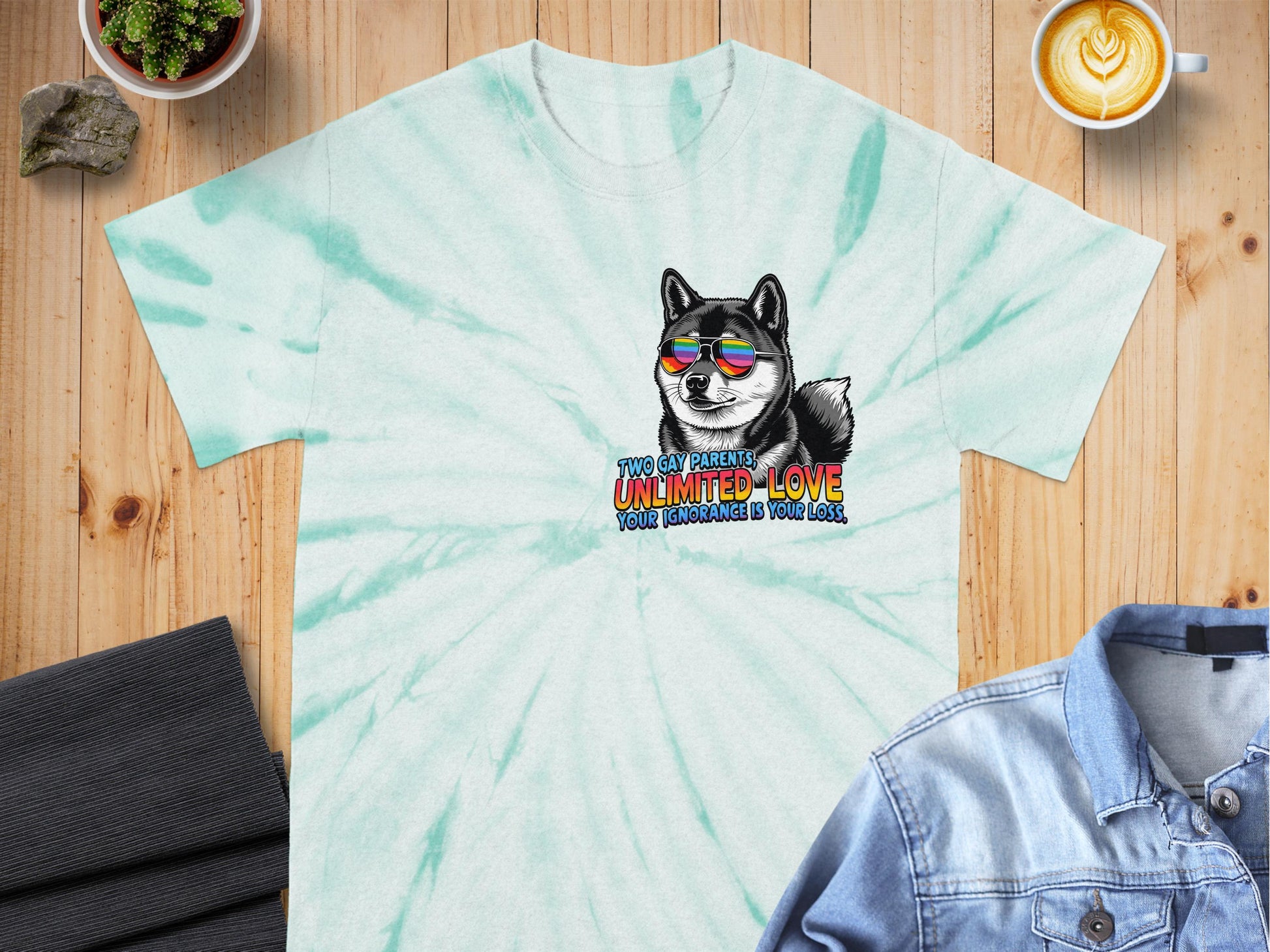 Unlimited Love Cool Dog Graphic Tee Shirt product type