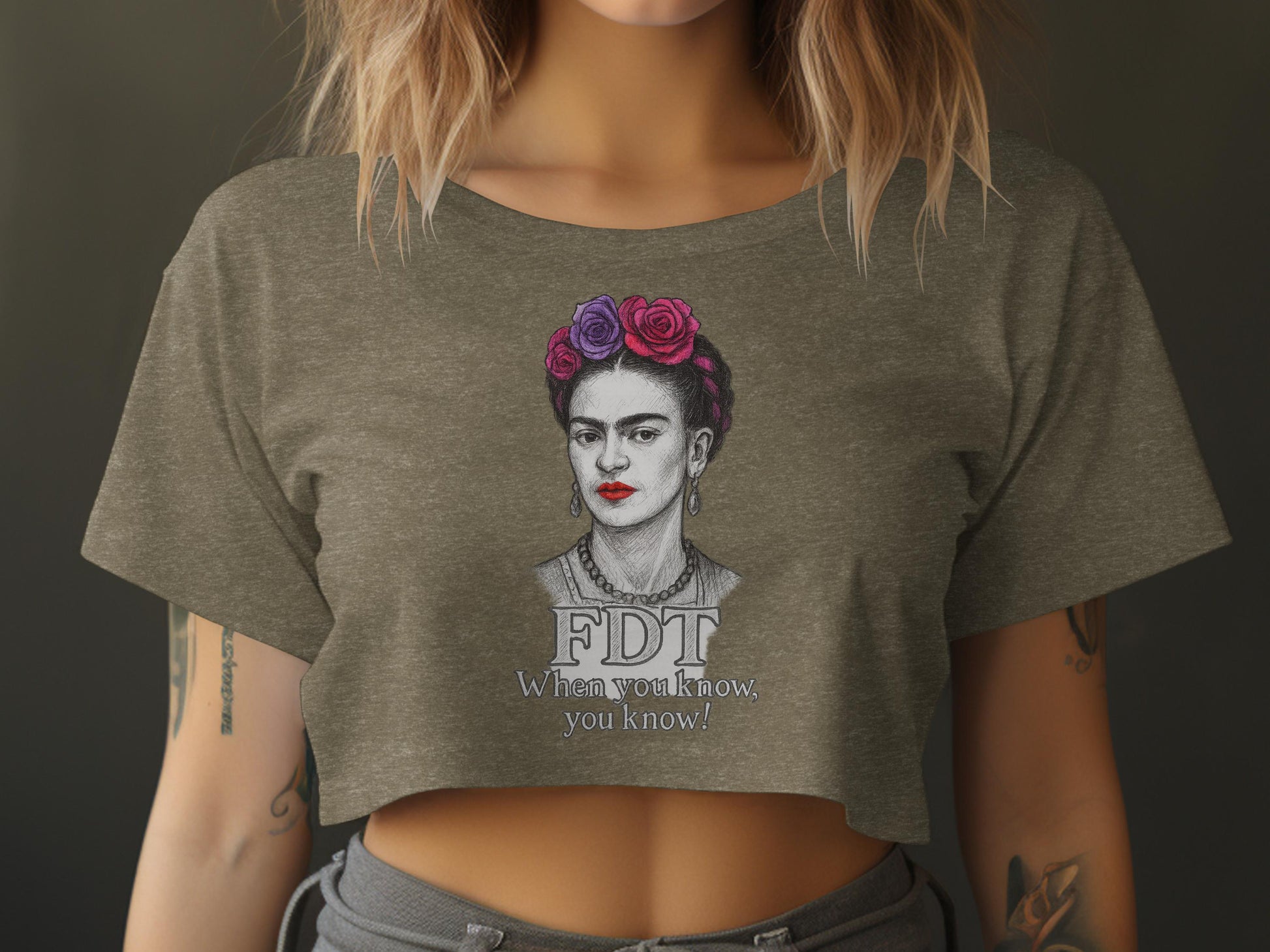 Artistic Women's Crop Top FDT You Know Statement product