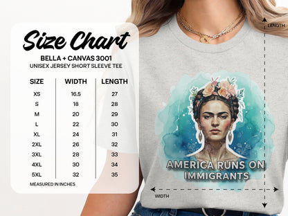 America Runs On Immigrants Graphic T-Shirt