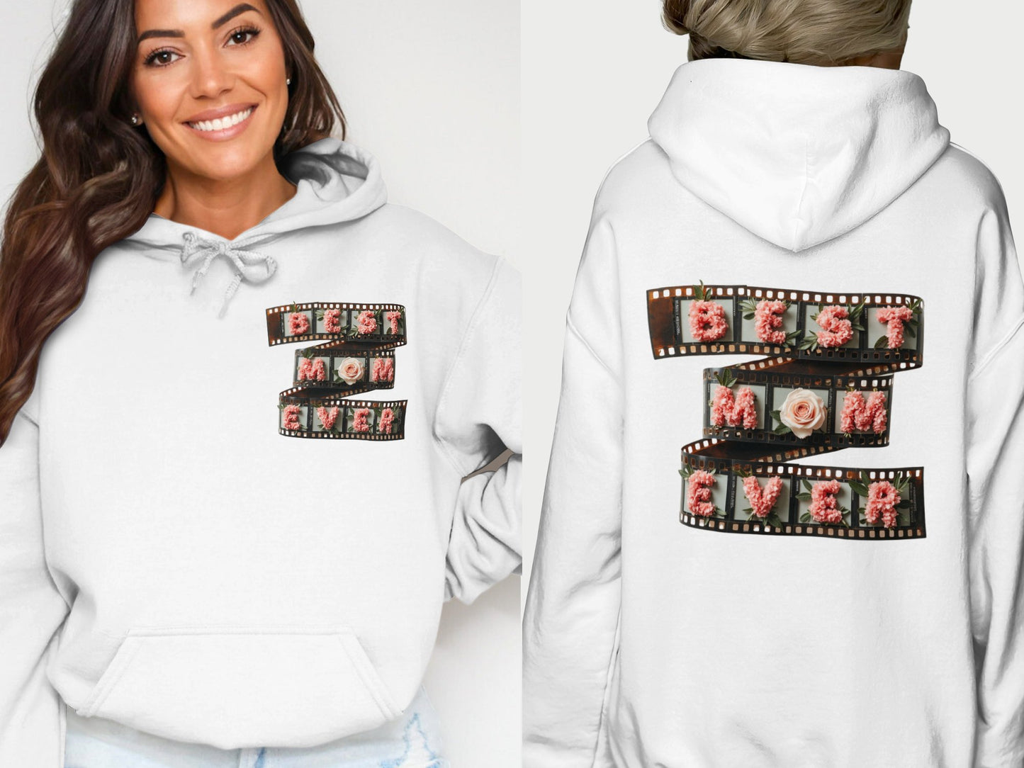 Best Mom Ever Hoodie Film Strip Graphic Apparel Product