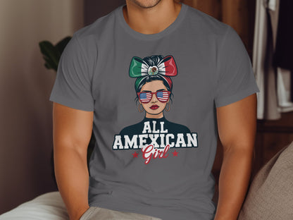 All American Girl Graphic Tee Patriotic Product