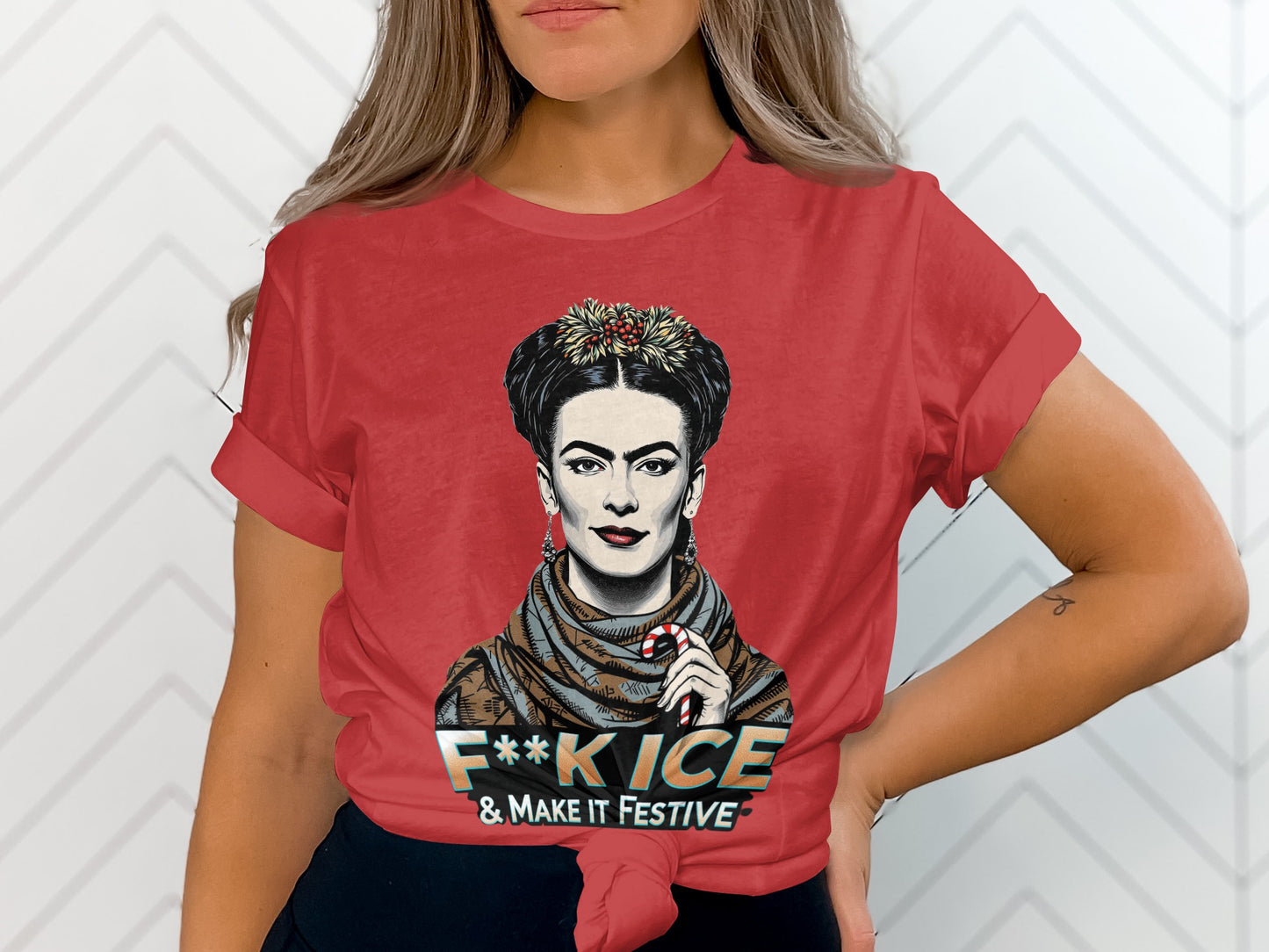 F**K ICE & MAKE IT FESTIVE Graphic Tee