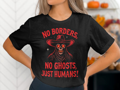 No Borders No Ghosts Just Humans Graphic T-Shirt product type