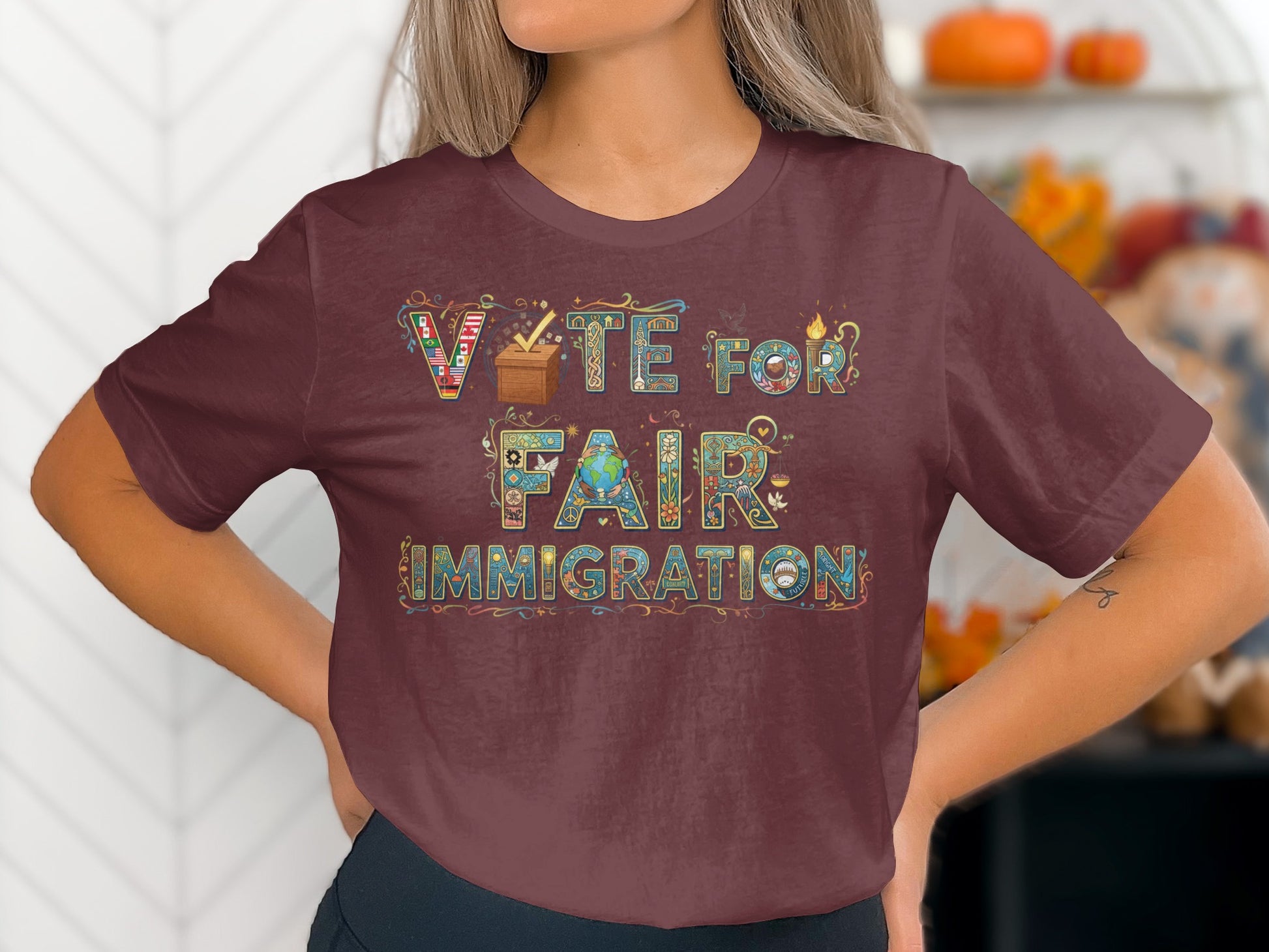 Vote for Fair Immigration Statement T-Shirt