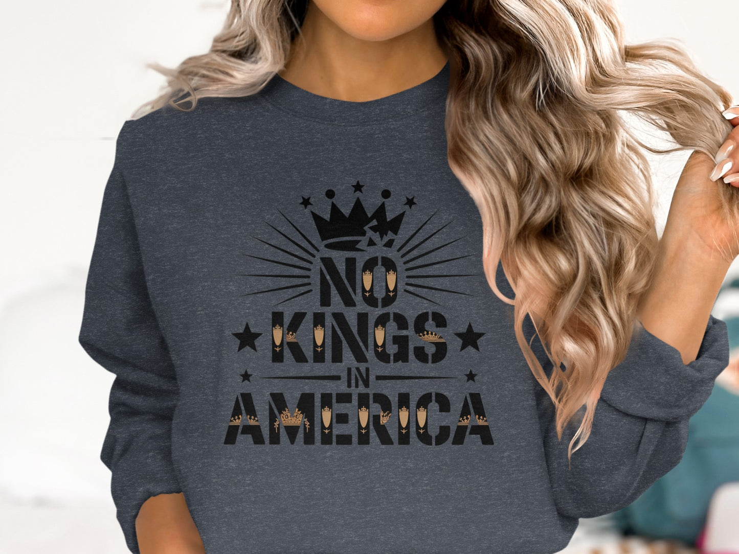 No Kings in America Graphic Sweatshirt product type