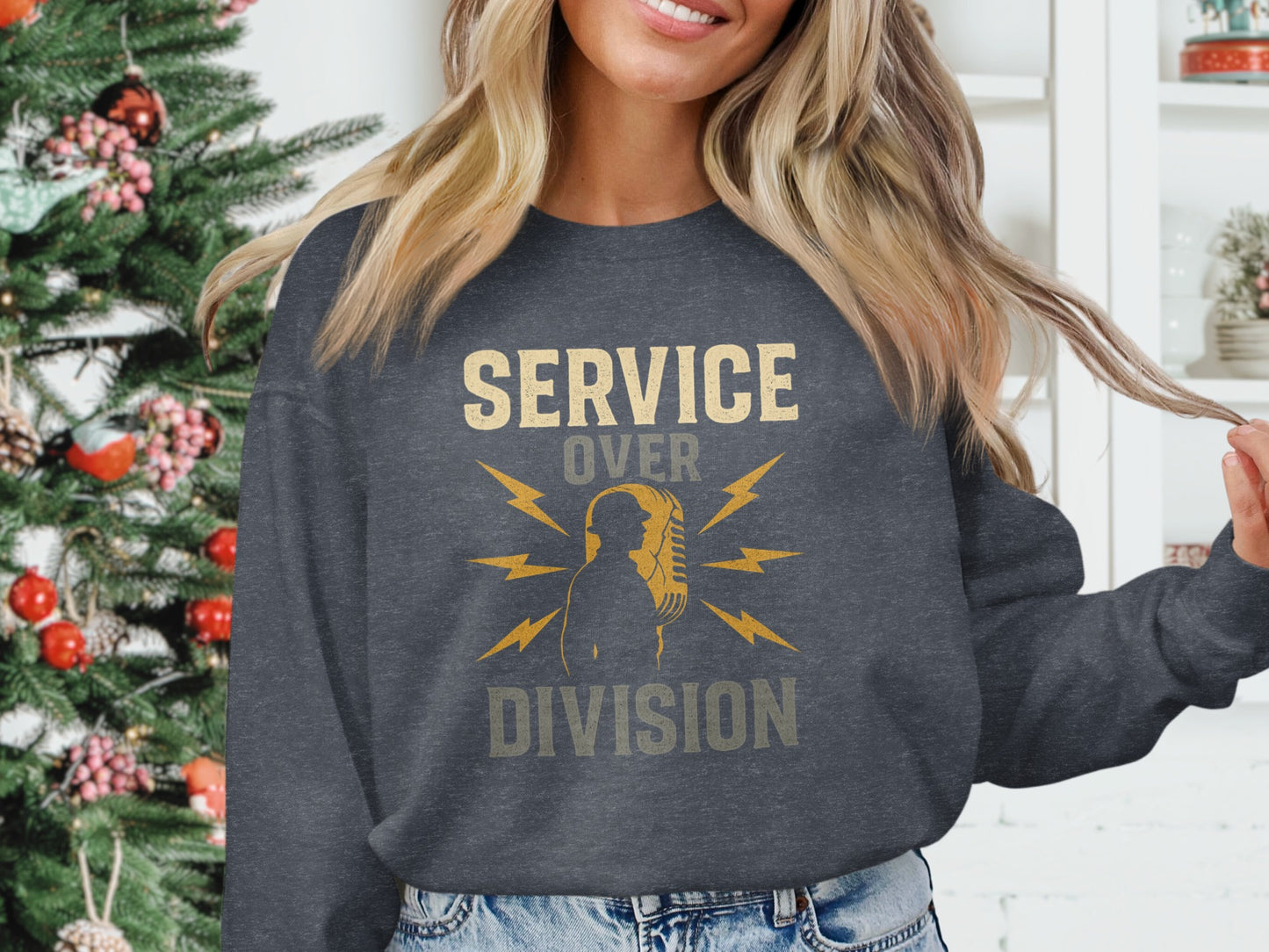 Service Over Division Graphic Sweatshirt product