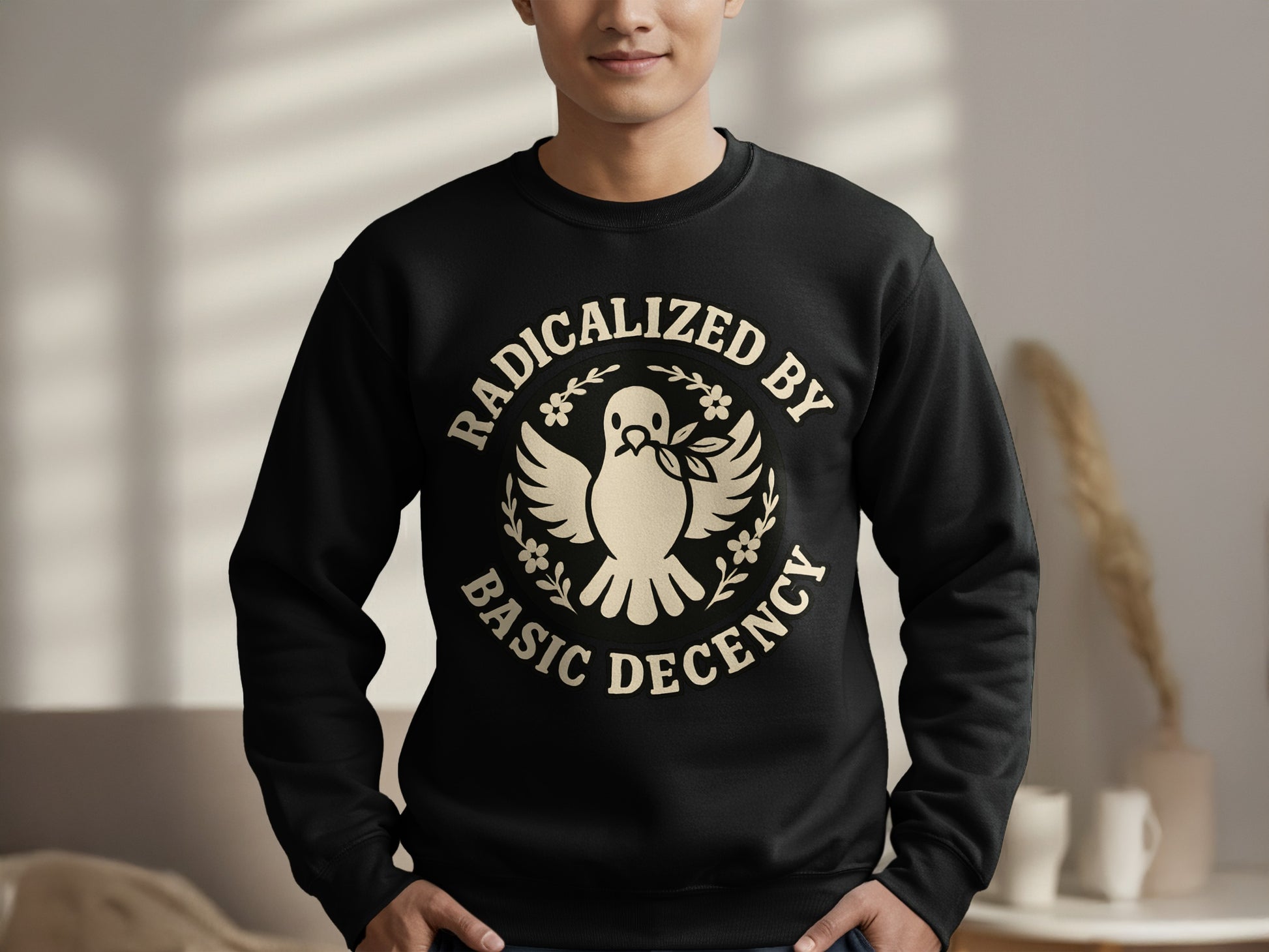 Radicalized By Basic Decency Printed Sweatshirt Product