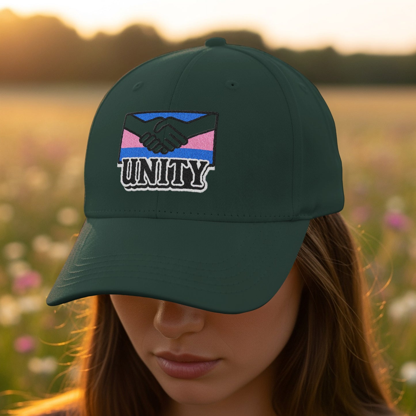 Unity Design Embroidered Cap Casual Wearable Hat product