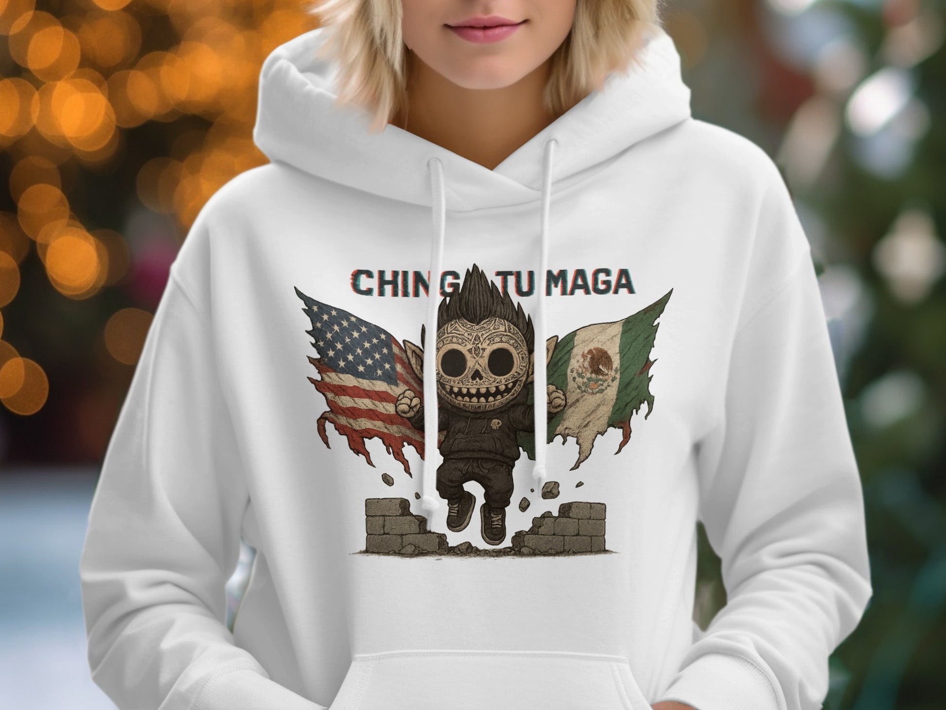 Chin Ga Tu Maga Hoodie with Flags Print Hoodie