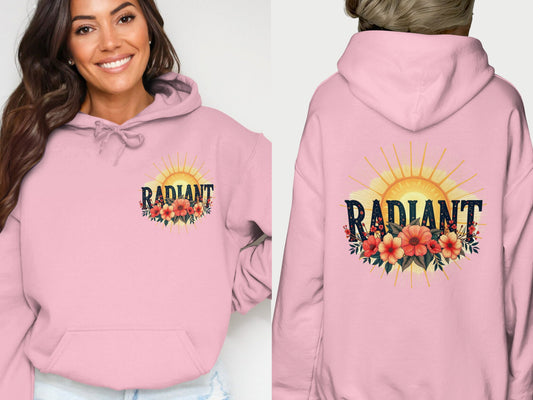 Radiant Sunflower Graphic Hoodie Sweatshirt product type