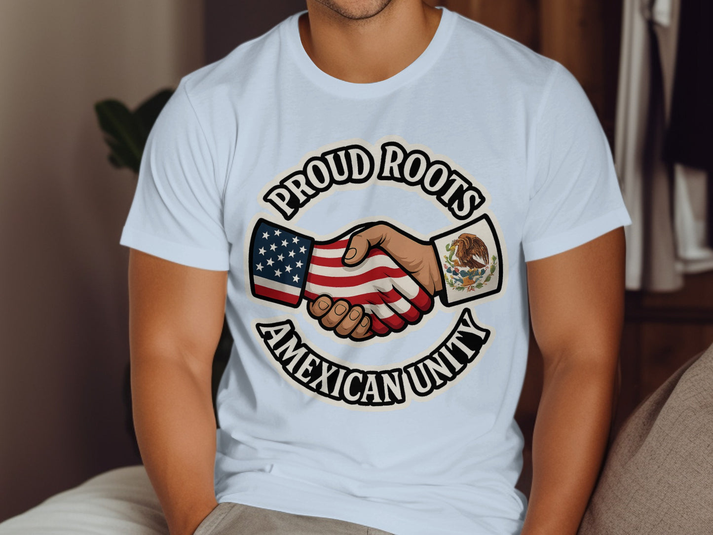 Proud Roots American Mexican Unity T-shirt product type