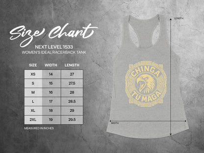 Chinga Tu Madre Graphic Women's Racerback Tank Shirt