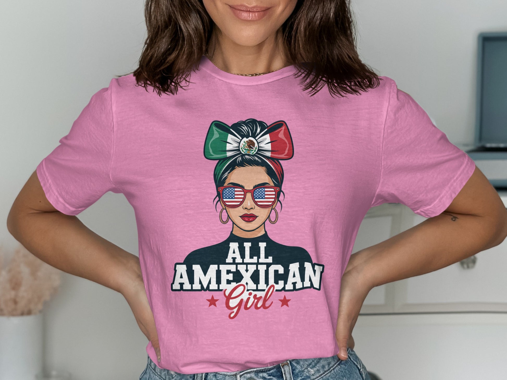 All American Girl Sunglasses Graphic T-shirt product type