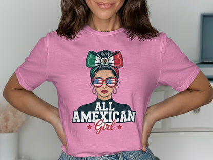All American Girl Sunglasses Graphic T-shirt product type