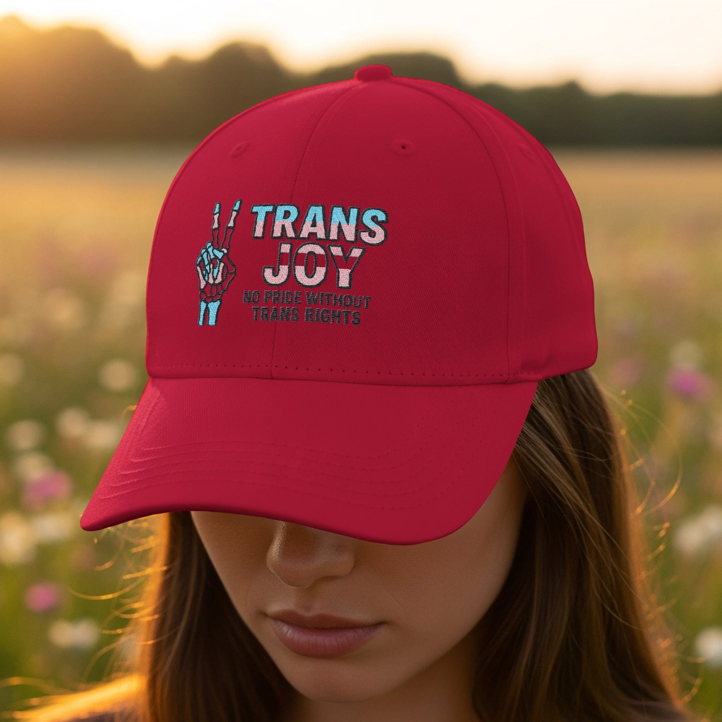 Trans Joy No Pride Without Trans Rights Hat product type
