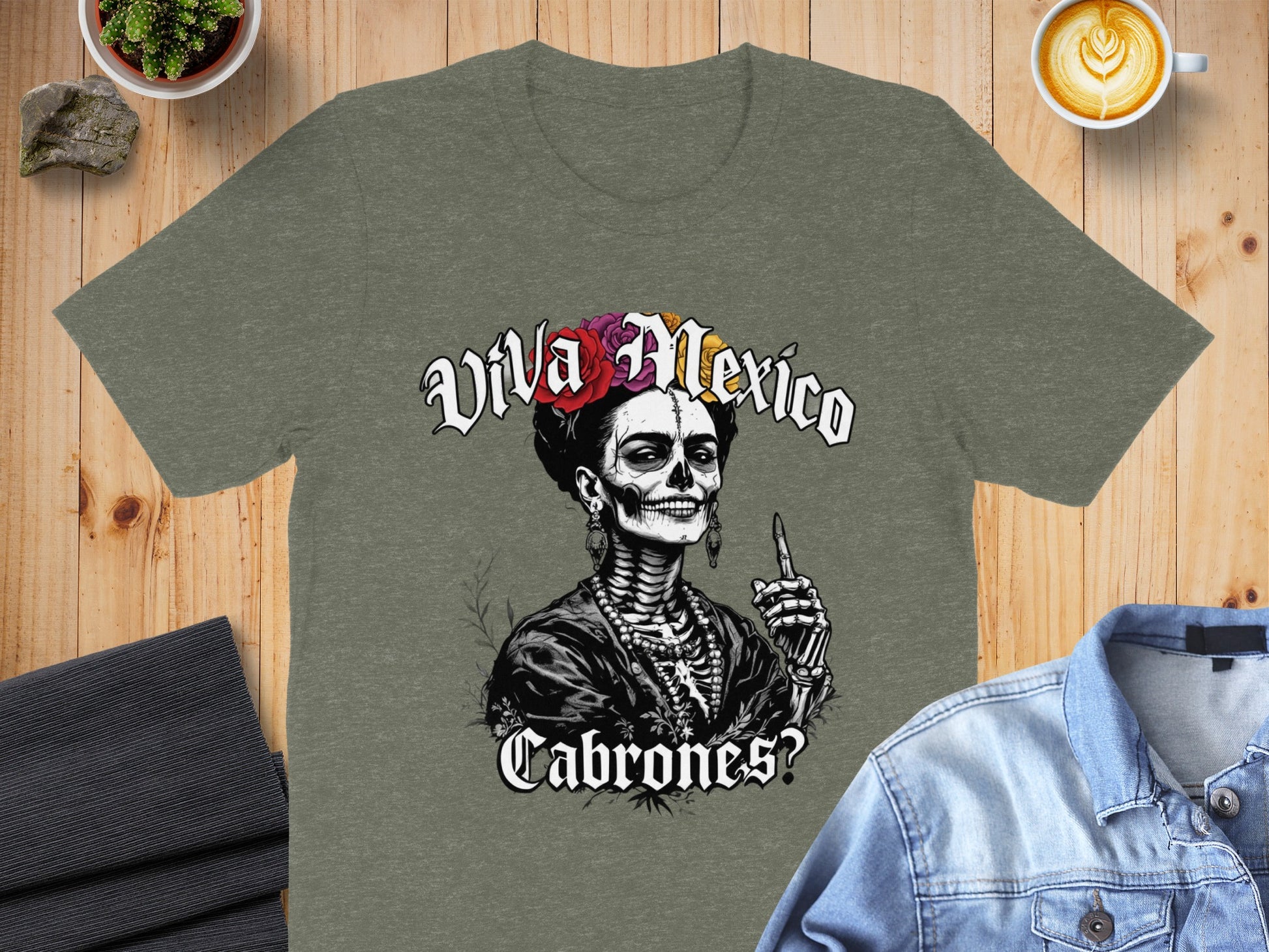 Viva Mexico Cabrones Skeleton Theme Shirt product