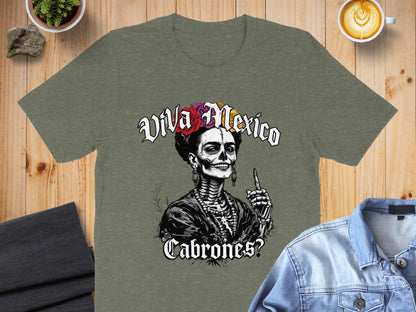 Viva Mexico Cabrones Skeleton Theme Shirt product