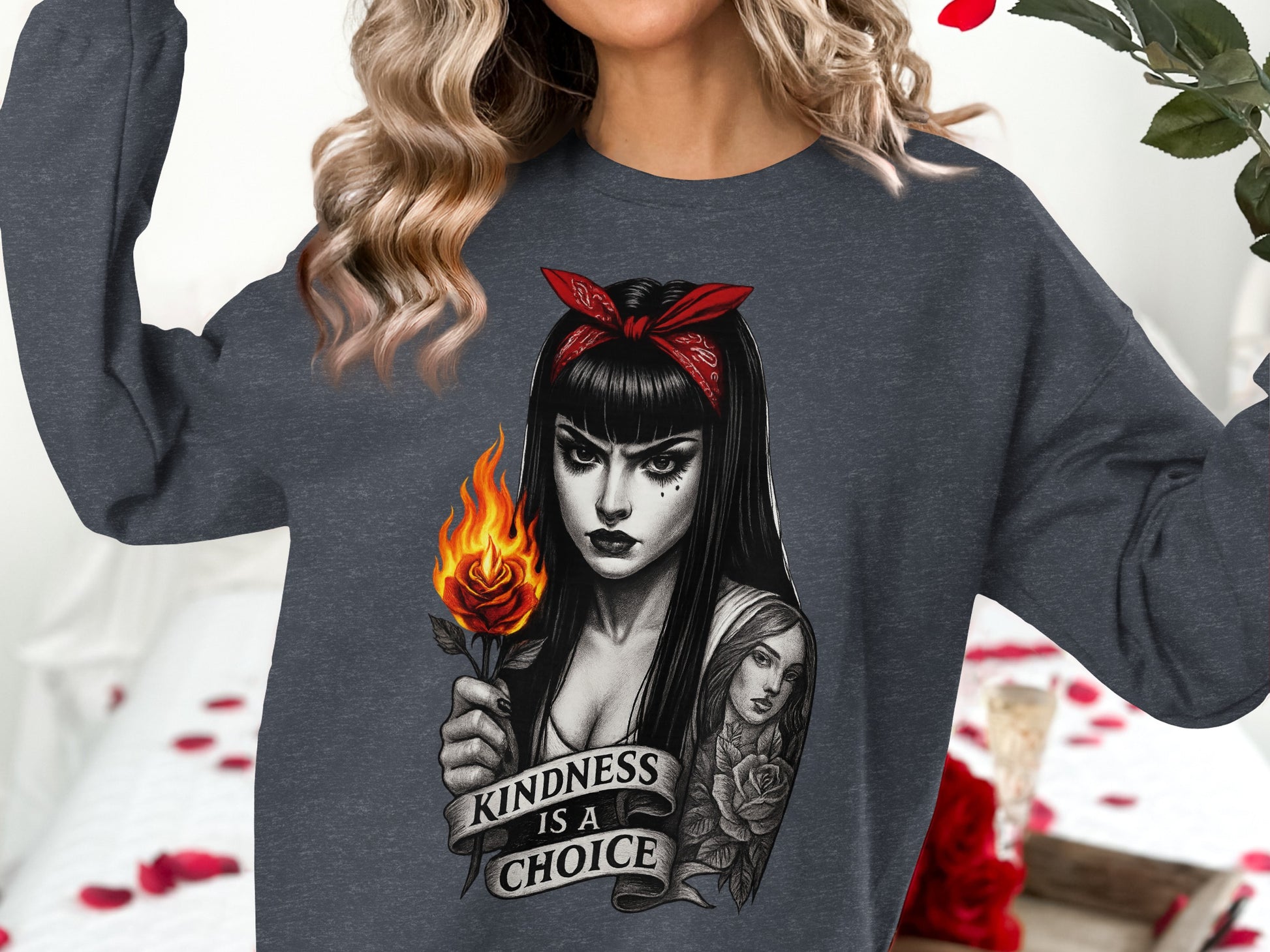 Kindness Is A Choice Graphic Sweatshirt product type